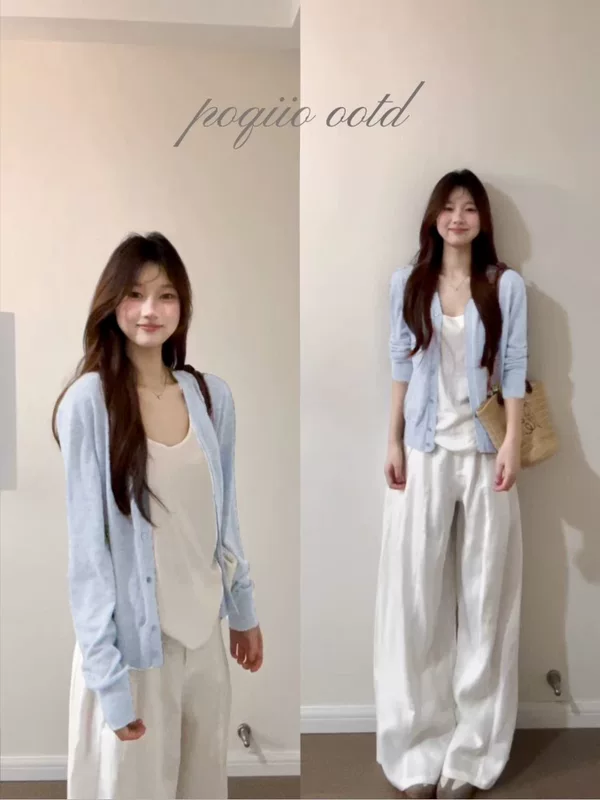 Shiffon cardigan, summer thin jacket, lifting effect