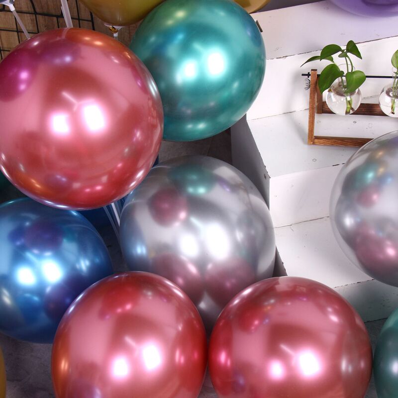 金属風船卸売り5インチ10インチ12インチ18インチ誕生日パーティーに結婚部屋装飾ラテックス風船を配置する|undefined