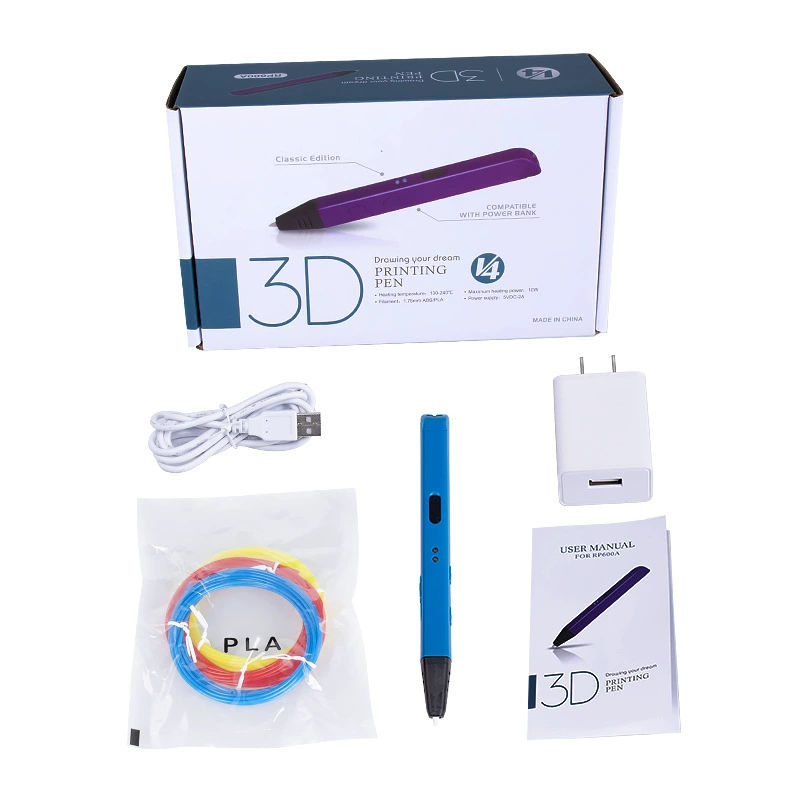 【】Детские творческие игрушки Dewang Factory 3D печать ручка трехмерная роспись 3DPEN Граффити 3D-печатная ручка
