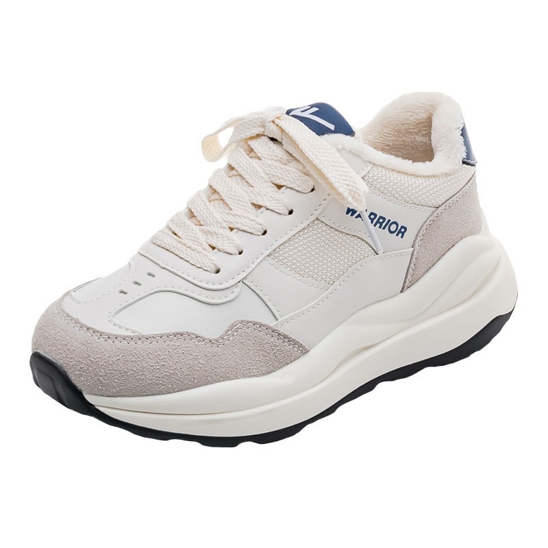 Baja moda simple de alta sensación de zapatos de invierno, zapatos deportivos de peluche, zapatos casuales diarios para parejas