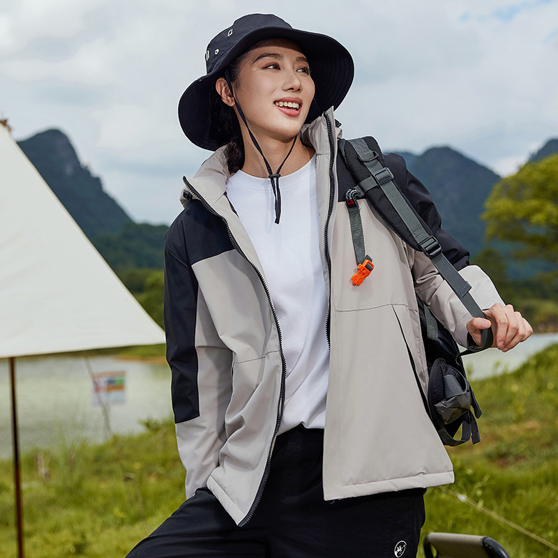 Autumn and Winter Waterproof and Cold-Proof Jackets for Men and Women, Waterproof Jackets, Work Clothes, Mountaineering and Skiing Group Clothes, Work Clothes