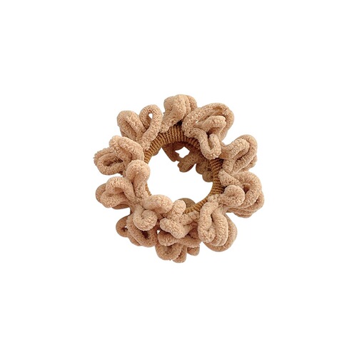 Milky brown plush hair band for female Internet celebrities, new exquisite hair rope for women, Korean rubber band, simple temperament, headband headwear