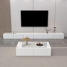 简约电视柜客厅轻奢茶几组合柜落地柜家用小户型简易收纳地柜