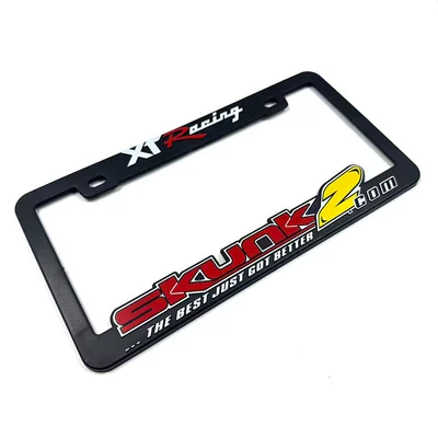 In-Stock Cross-Border Us Standard Universal License Plate Frame Jdm Car Modification Emblem Abs Plastic 3D License Plate Frame License Plate Holder (License plate holder/license plate holder) - skunk2-1