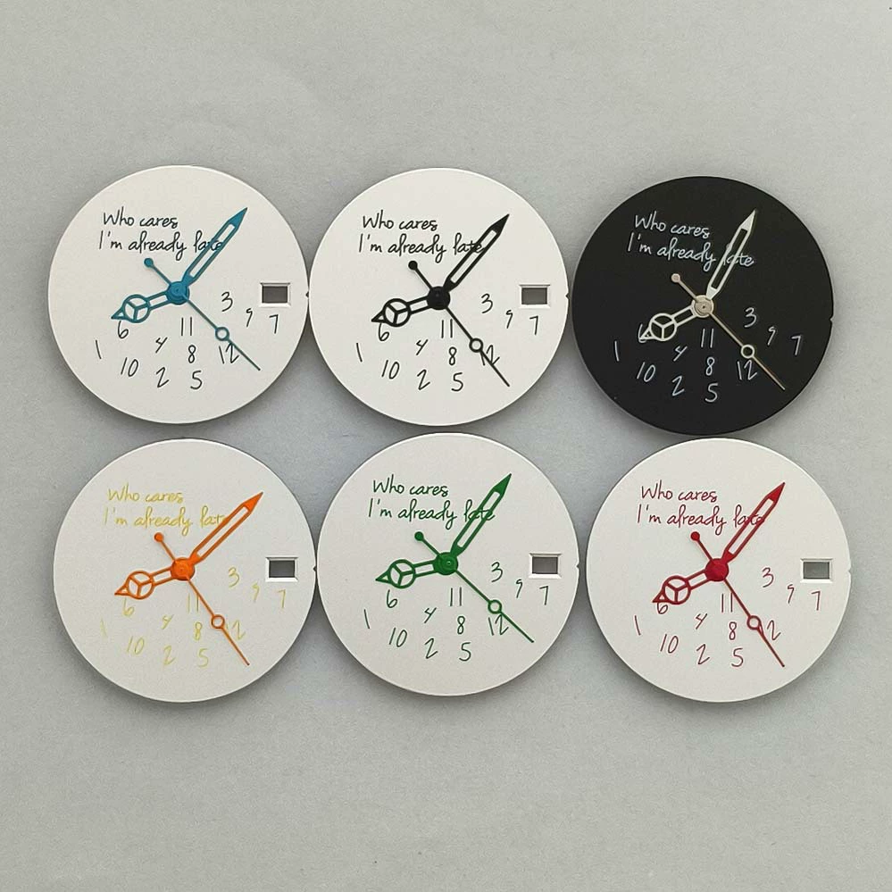 28,5 мм песок белый полый указатель без светящийся японский NH35N/H36/7S механизм аксессуары для часов