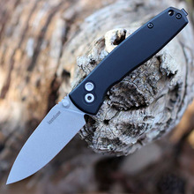 卡秀克肖2035折叠刀跨境电商户外生存折刀D2钢材黑色铝手柄锋利刀