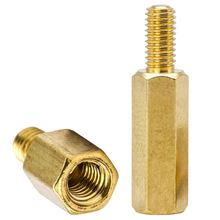 单头六角铜柱PCB主板支撑柱阴阳铜螺柱M3M4M5M6M8六角铜螺柱批发