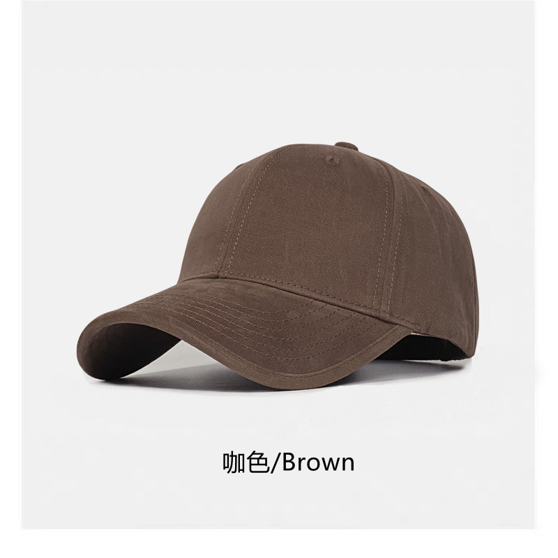 Brown high quality unlabeled baseball cap