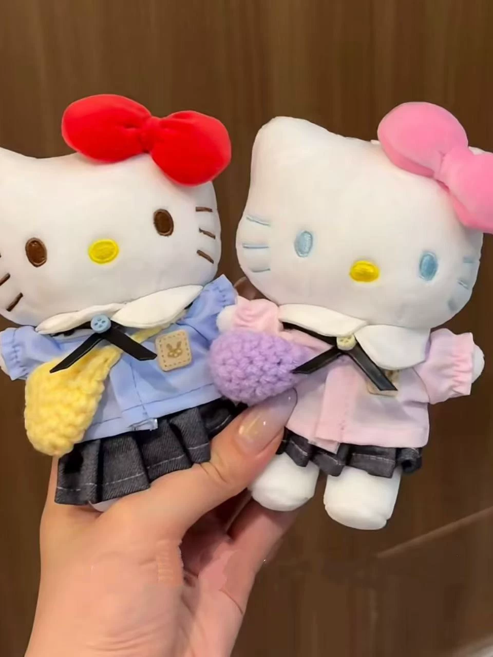 Hello Kitty, Hello Kitty, оригинальный классический рюкзак, мультяшная милая подвеска, плюшевый брелок, кукла