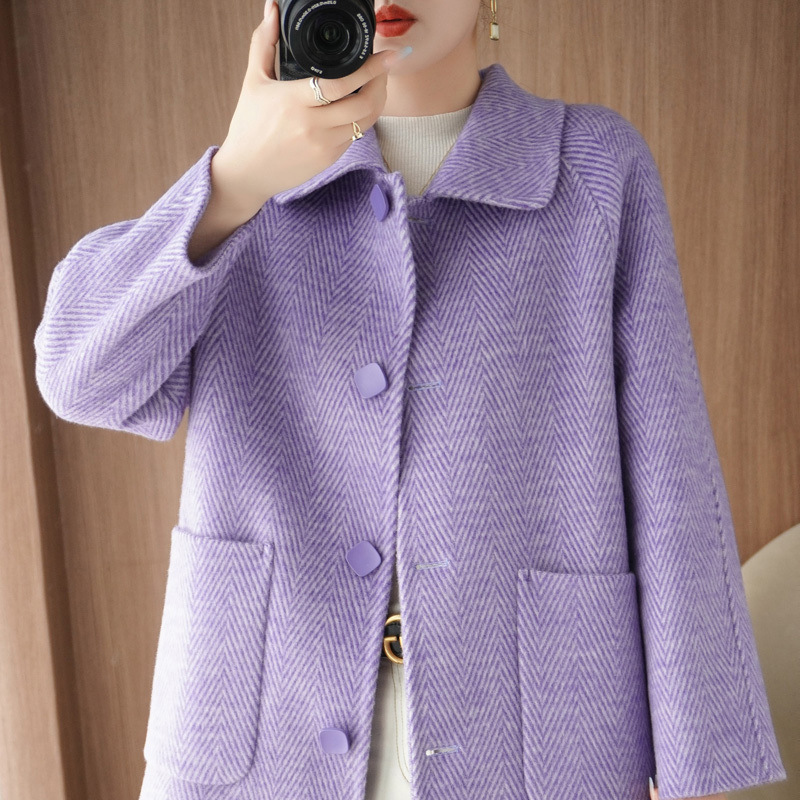 Lotus color pure wool doll collar