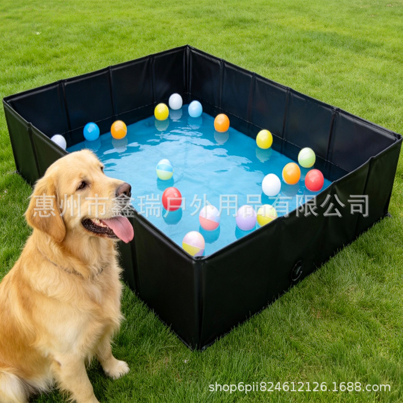 Cross-Border Best-Selling Pet Folding Bathtub, Universal for Dogs and Cats, with Drainage, Portable Home Pet Water Pool, in Stock