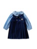 Spring autumn dress, children's school uniform, shirt, set, British style