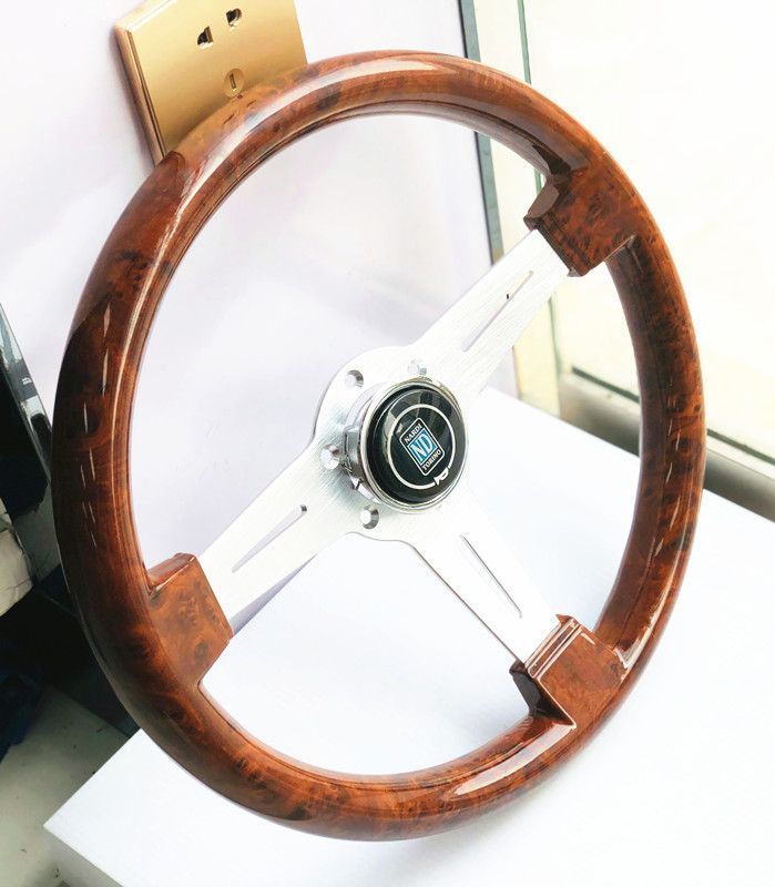 Car modification mahogany Big Dipper Longdi retro racing car Jetta Poussin brigade Santana 14 inch 15 inch steering wheel
