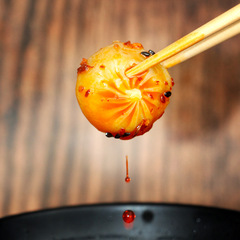 Internet celebrity thumb pan-fried buns, 50 pieces per pound, snack batch, pan-fried buns, semi-finished pearl steamed buns