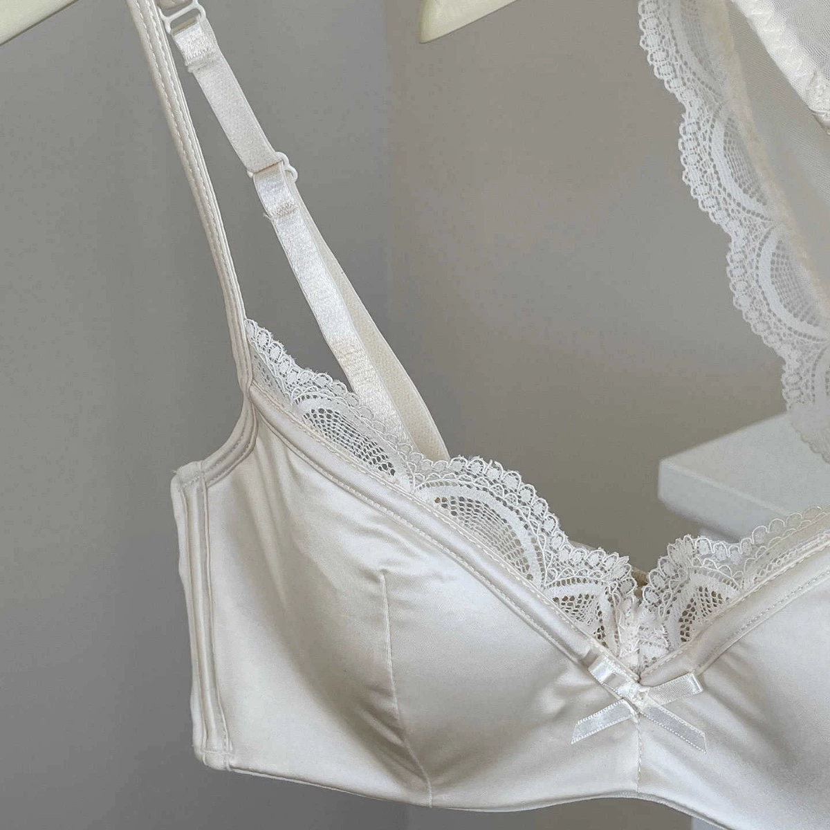 Lace Push-Up Bra, Underwire (Steel Ring), Thin Breathable Summer Design, Multiple Sizes