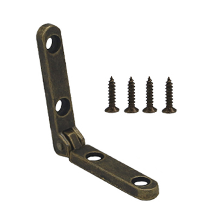 Soporte de bisagra Mini caja de bisagra caja de cosméticos caja de madera accesorios de hardware caja de bisagra de hierro