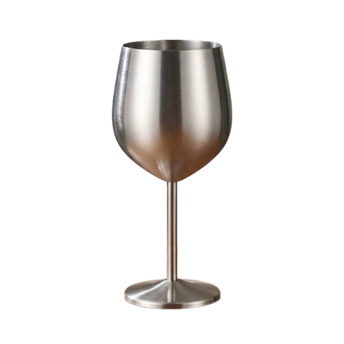 Copa de acero inoxidable de una sola capa de estilo europeo 500ml 18oz copa de champán de metal a prueba de caídas copa de vino tinto galvanizado en stock