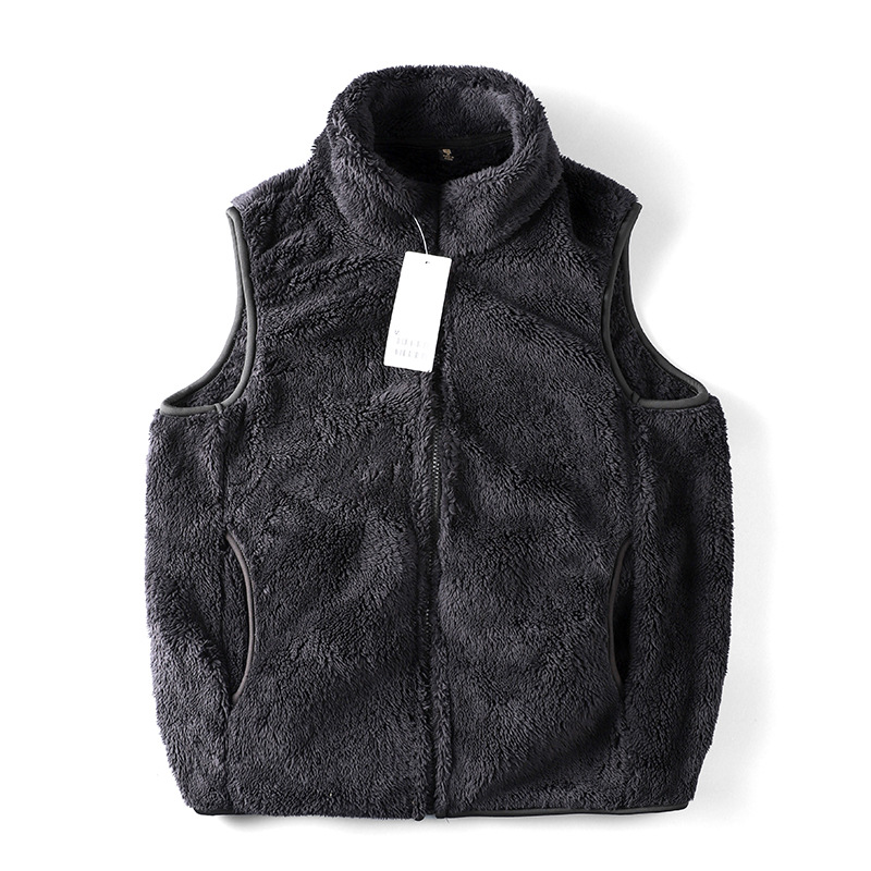 Youjia mujeres de terciopelo largo polar chaleco de lana de otoño e invierno cálido chaleco deportivo chaqueta sin mangas 451441