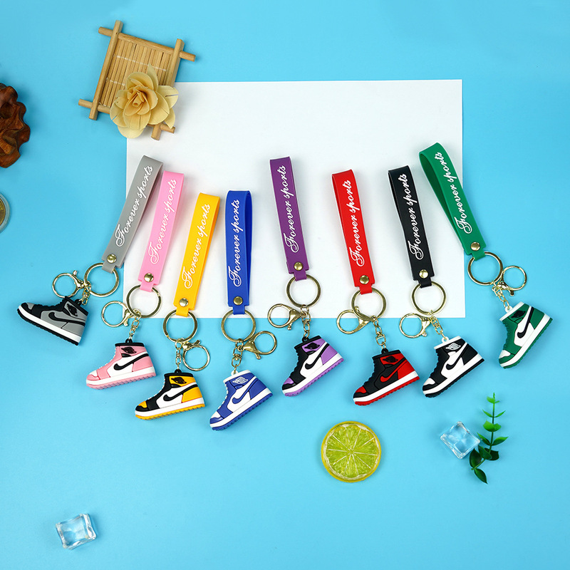 Men's and Women's Couple Sneakers Aj Stereo Keychain Pendant Car Key Chain Personalized Creative Bag Pendant Small Gift