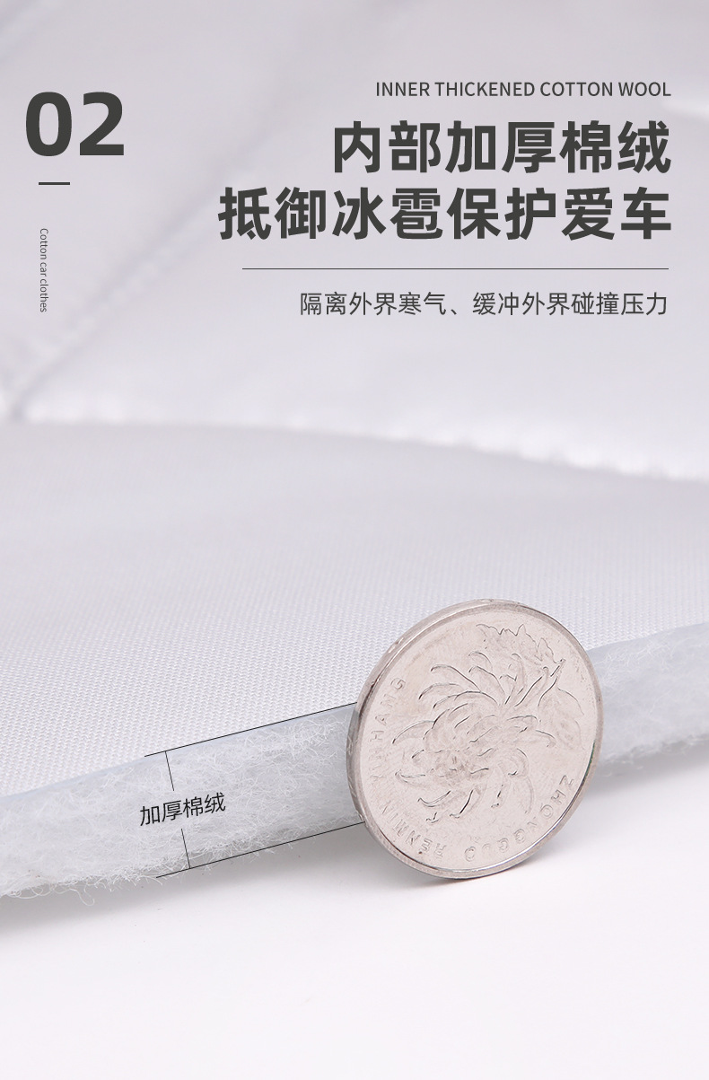 Quilt Car Cover, Anti-Hail Car Cover, Anti-Snow and Frost Protection, Winter Thickened Four-Season Universal Car Cover, Cross-Border Dropshipping