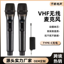 无线麦克风一拖二 直播话筒广场舞户外舞台家用KTV动圈麦克风
