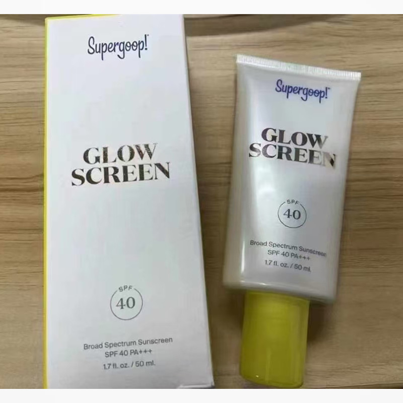 Supergoop Unseen 透明非感覚日焼け止め グロー ウォーター ブライトニング アイスクリーム 日焼け止め 50ml|undefined