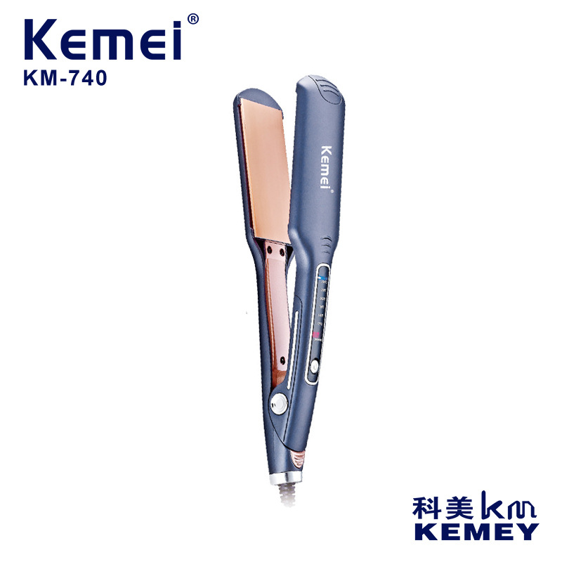 KEMEI anión férula KM-740 no duele el cabello calentamiento rápido húmedo y seco plancha de pelo sin costuras image 1