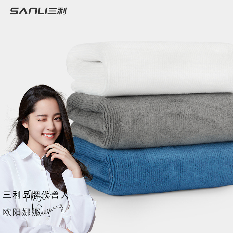 Sanli Toalla de baño para el hogar Toalla de baño para parejas Toalla de baño para adultos Toalla de baño de fibra de celulosa reciclada (fibra de bambú)