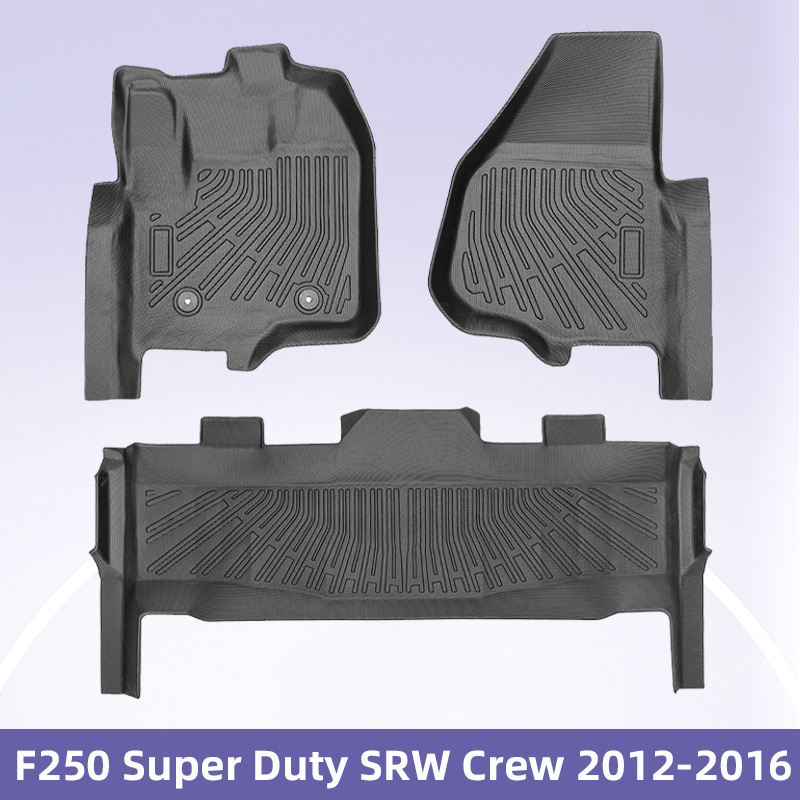 Para F250 Super Duty SRW crew2012 - 2016 3D TPE para todo el tiempo