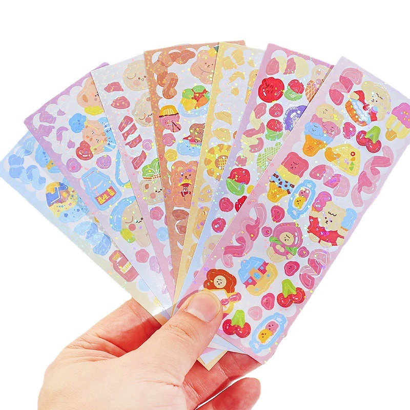 Наклейки с картами Goo оптом DIY наклейки для ручного счета мультфильм наклейки с картами Goo не повторяют студентов Детские Канцелярские наклейки оптом