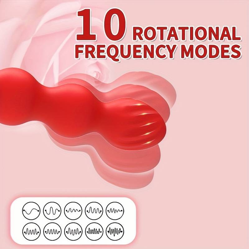 Glowing Remote Control Rose Anal Plug Prostate Massager Vibrator_voghion.com
