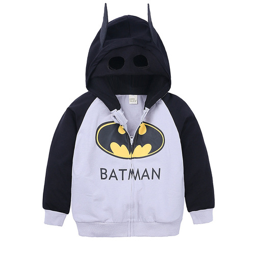 Children's clothing boys' hooded jackets children's spring and autumn zipper cardigans for small and medium-sized children baby sweatshirts eye mask jackets wholesale
