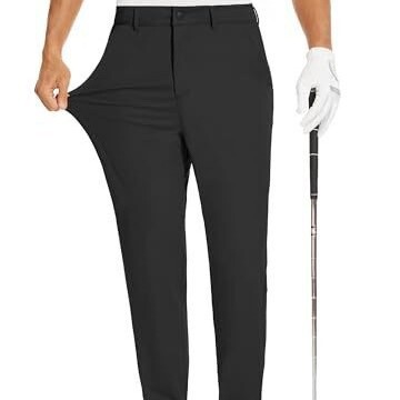 Amazon Men's Golf Jogger Crane Pants Casual Slim Fit Foot-toe Zipper Pocket Sport Fitness Trousers