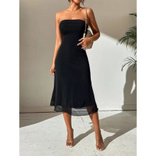 O 16219 Sheer strapless evening gown ˫����ɴĨ�������