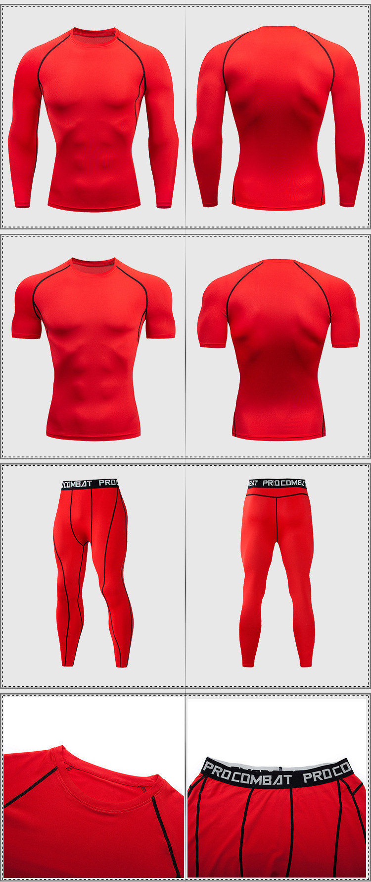 Women's Clothing Men's Animation Sportswear Set Tights Fitness Shorts Base Layer Quick Drying Running Track And Field Training High Elasticity_ecoleips.com