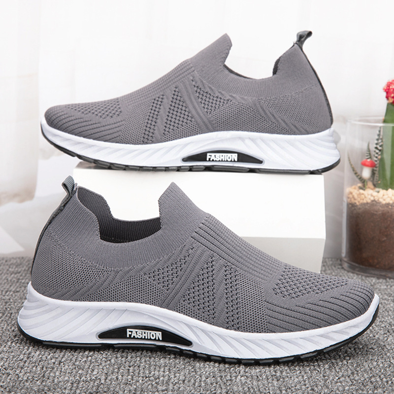 Cross-border autumn men's shoes breathable fly woven a pedal flat shoes foreign trade non-slip light casual shoes a generation of hair Cross-border autumn men's shoes breathable fly woven a pedal flat shoes foreign trade non-slip light casual shoes a generation of hair
