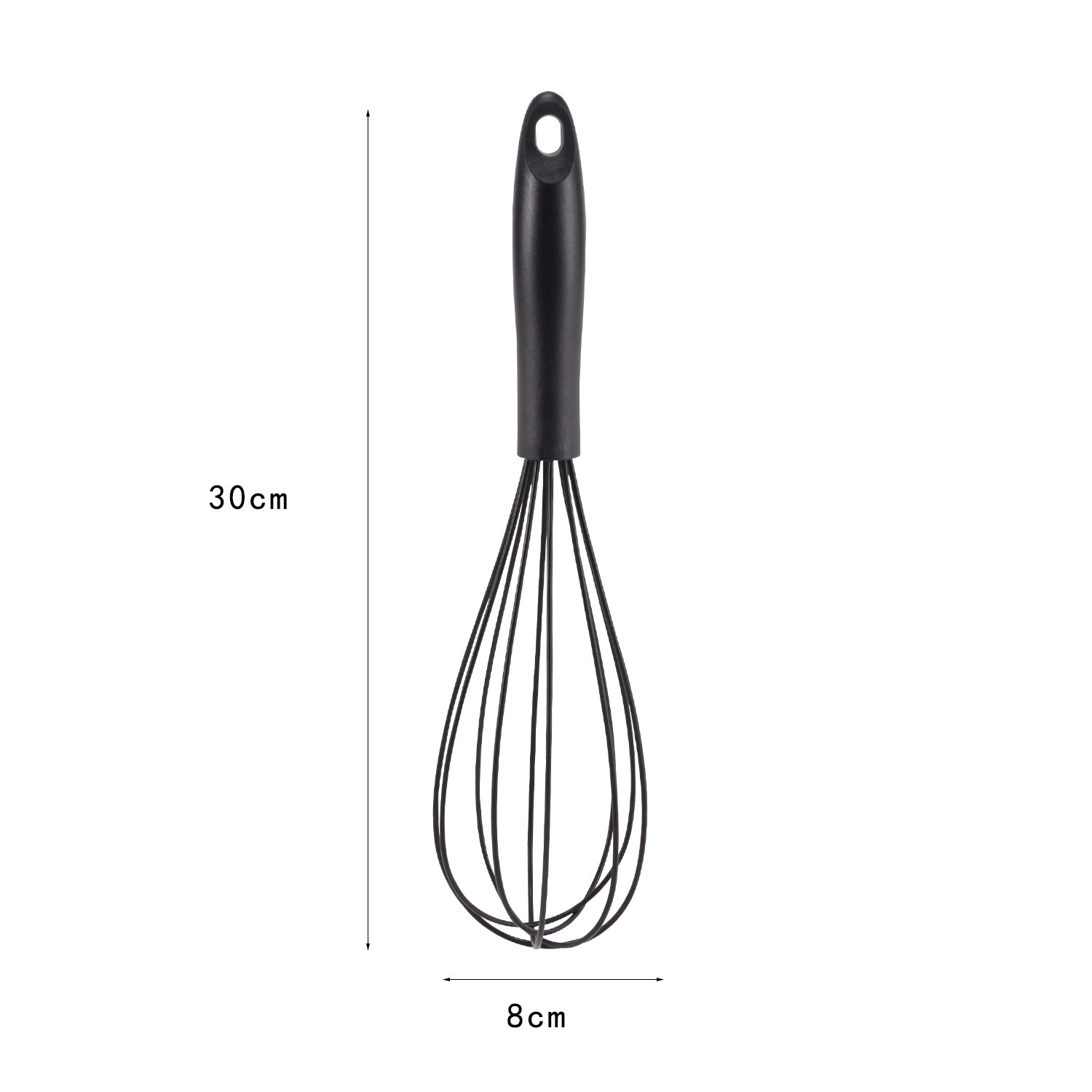 Manual Egg Beater With Ergonomic Plastic Handle And Silicone Whisk_voghion.com