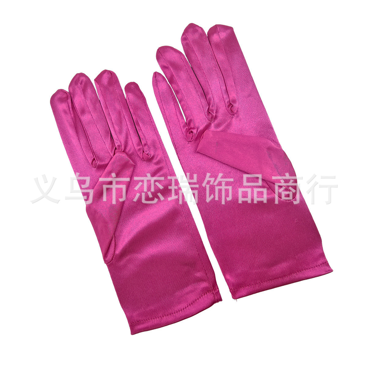 Vestido de color sólido guantes satin guantes de novia guantes de Halloween maquillaje fiesta damas guantes cortos