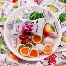 好利源鲜乳球软糖奶糖水果糖儿童糖果夹心喜糖果结婚年货零食5斤