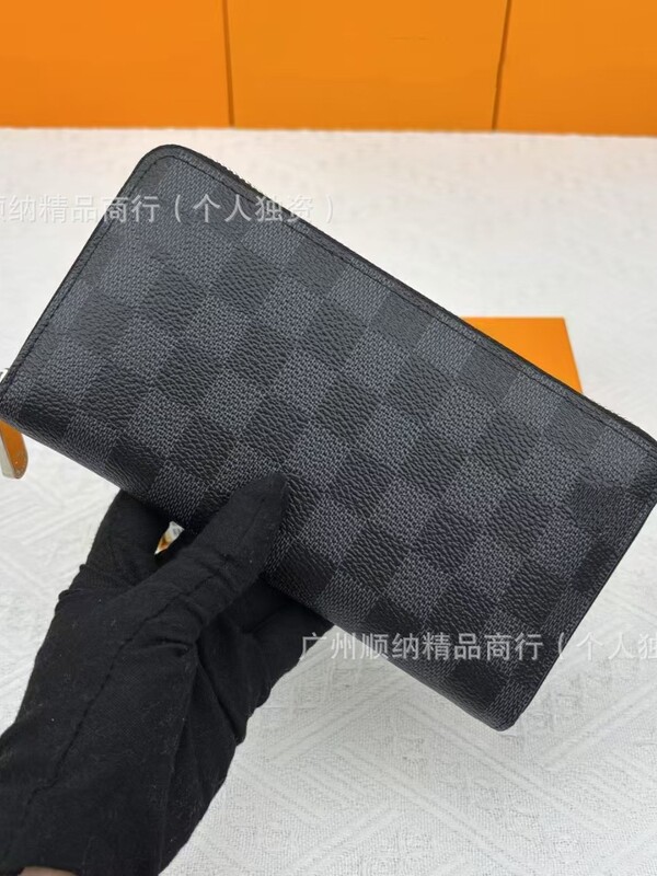 外国貿易高品質 N60017 財布財布シングルジッパーユニセックスロングマルチカードスロット ID カードホルダーハンドバッグ|undefined