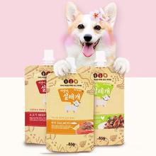 宠物狗零食韩国HELLODOGGY犬用湿粮肉酱犬用宠物零食整箱10袋*80g
