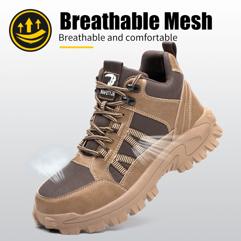 Zapatos de Seguridad para Cuatro Estaciones de Cuero de Microfibra, Transpirable y Antigolpes image 4