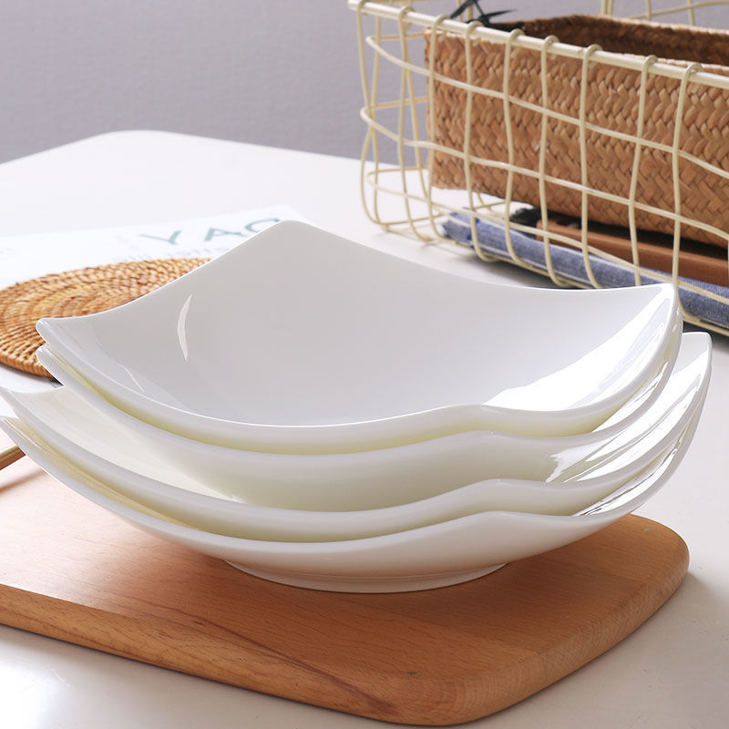 皿ins高颜値陶磁器料理皿スープ皿サラダボウル軽贅沢北欧風深皿|undefined