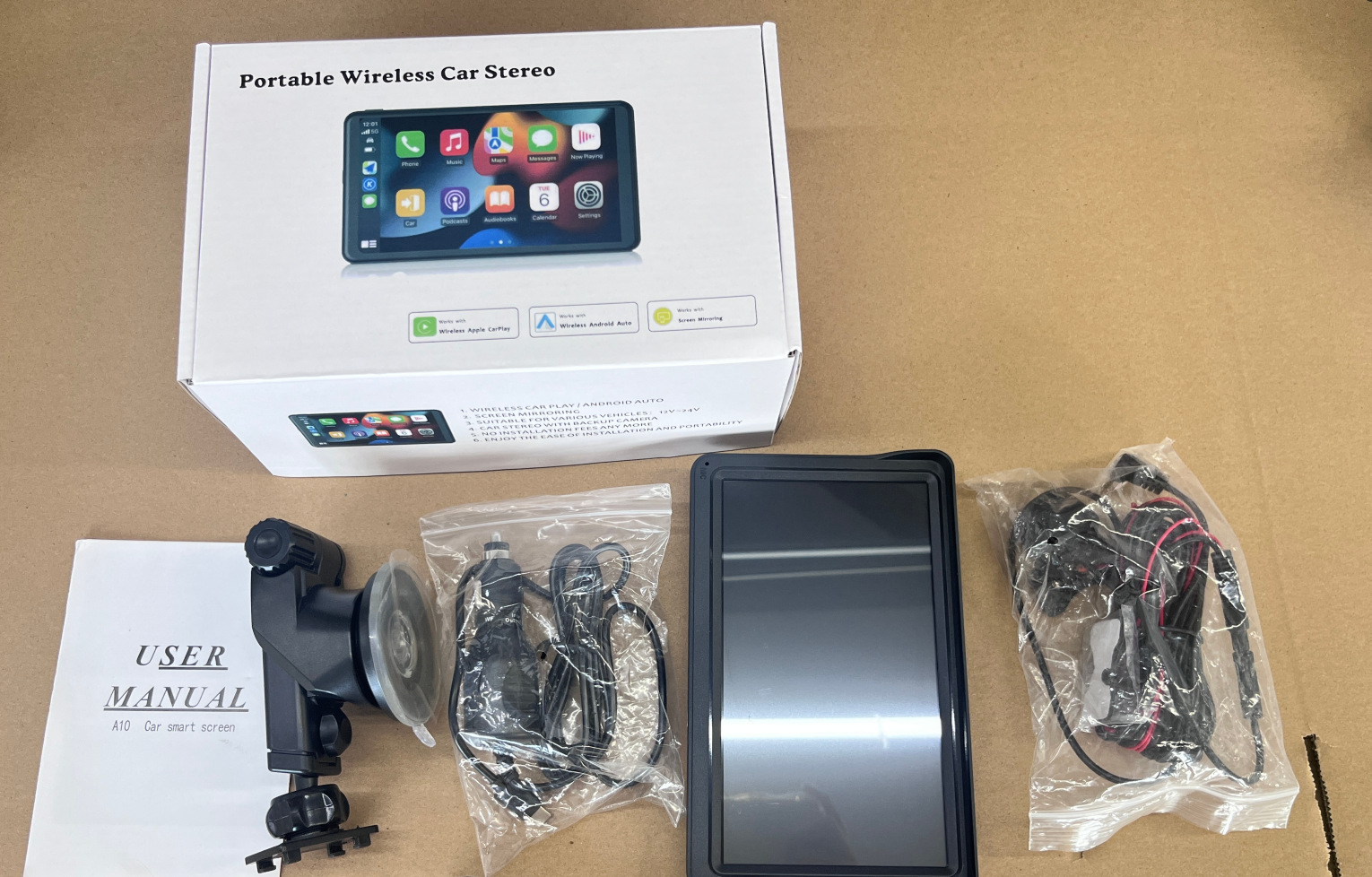 7 pulgadas CarPlay coche inteligente MP5 Navigador Apple pantalla de lanzamiento de la grabadora de conducción AHD