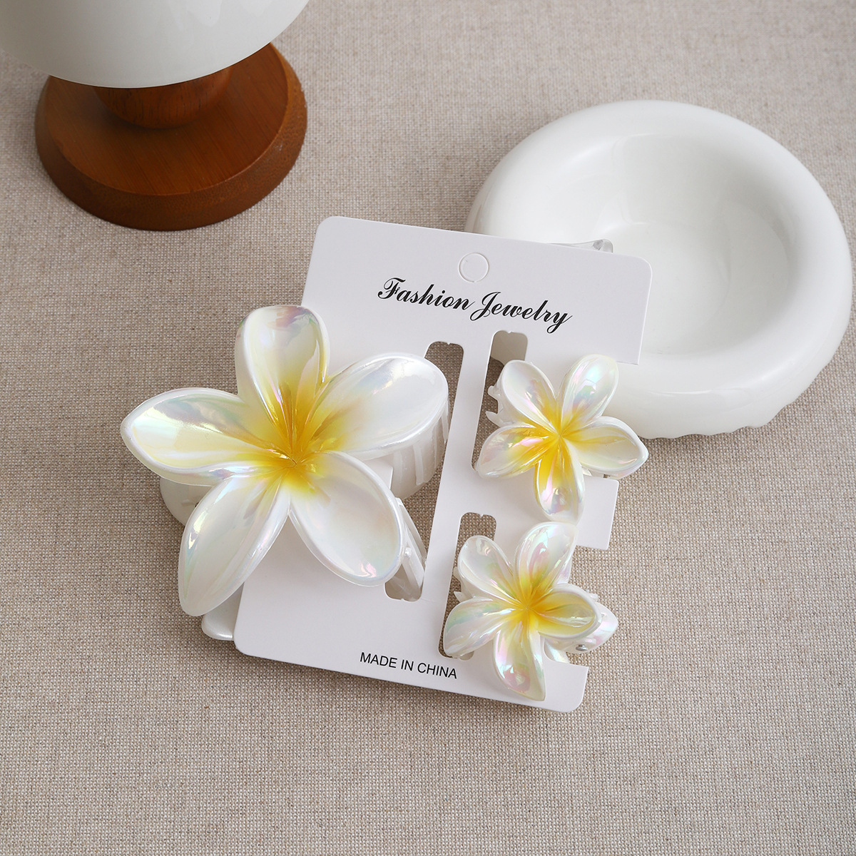 Electroplated flower hairpin jihuang 3-piece set