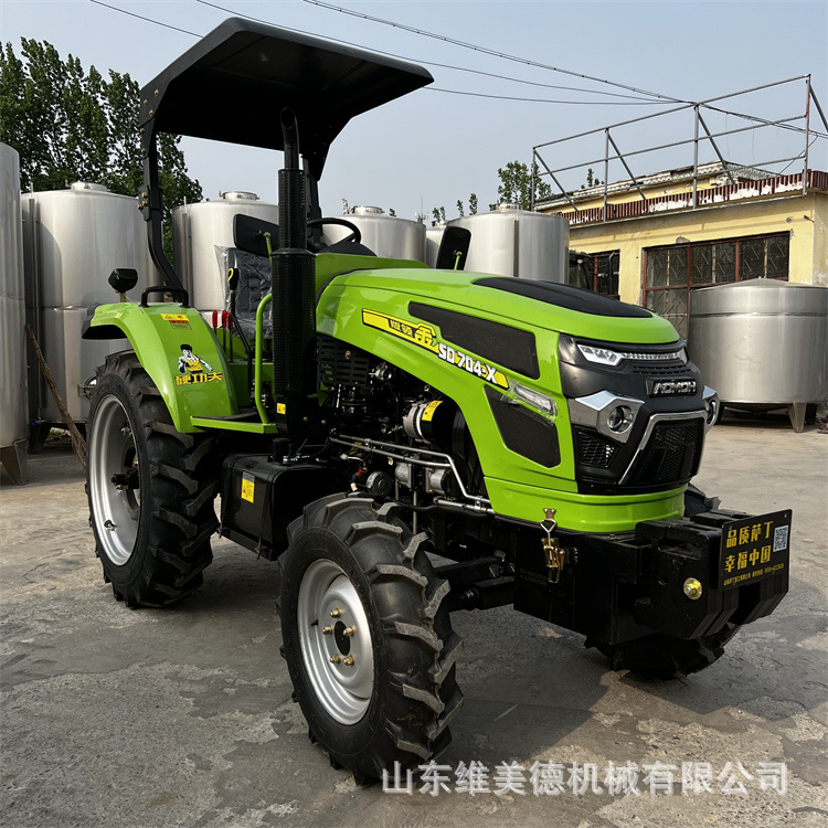全新萨丁704农用拖拉机 涡轮增压变频动力 四驱四缸耕地机