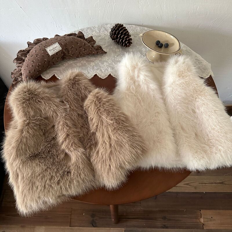 Children's Stylish and Elegant Korean-Style Faux Fur Vest 2026 Autumn and Winter New Fashion Versatile Trendy Jacket for Girls