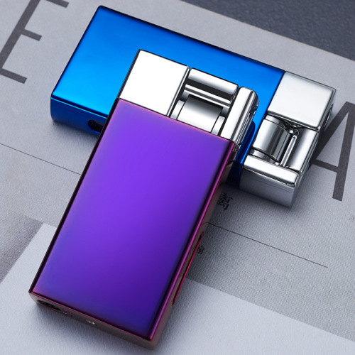 Debon upgraded lever ignition windproof lighter with transparent window for easy and powerful direct cigarette lighter