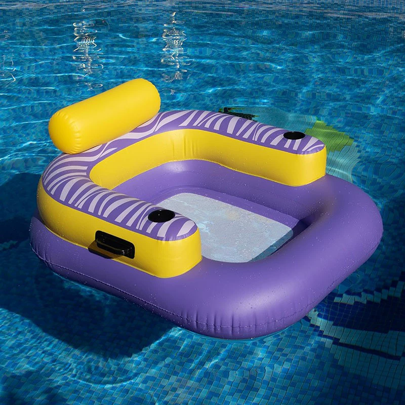 Надувное кресло для воды с трансграничной подачей для взрослых утолщенный плавающий ряд для бассейна надувной диван-сетка с сиденьем для подстаканника