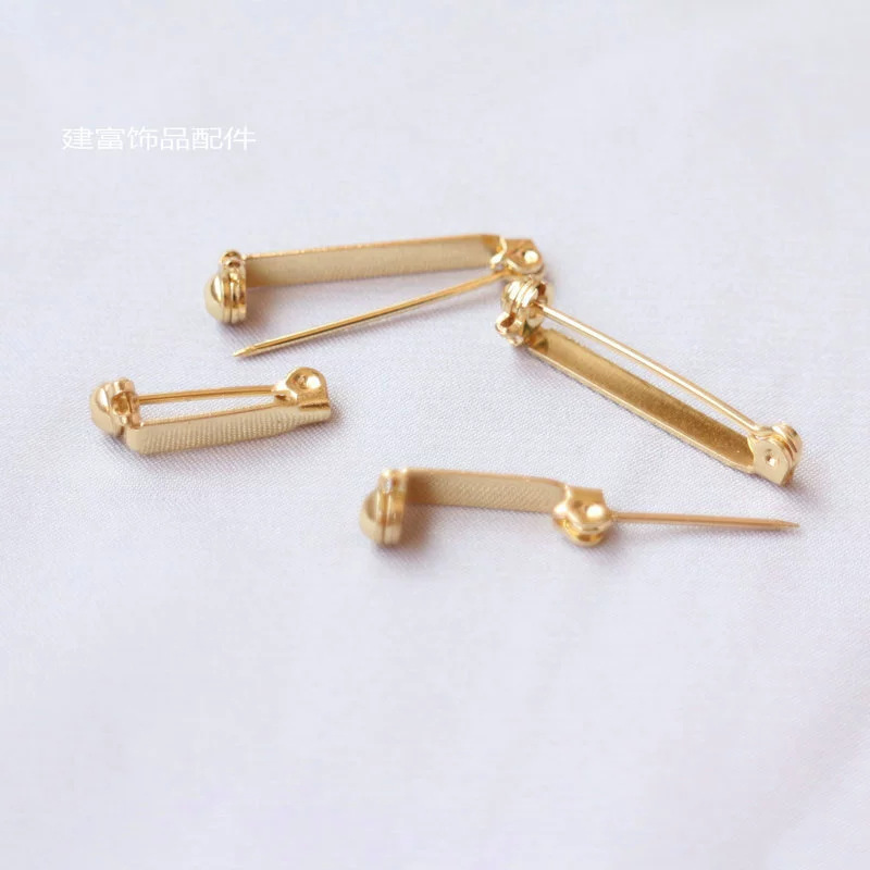 DIY accessories material bag color 14K gold non-porous safety pin buckle pin badge insurance lock brooch holder DIY accessories material bag color 14K gold non-porous safety pin buckle pin badge insurance lock brooch holder